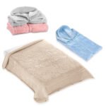 Κουβέρτα Βελουτέ – Υπνόσακος Αγκαλιάς 80×90 Belpla Ster 520 GREY - Image 2