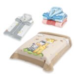 Κουβέρτα Βελουτέ – Υπνόσακος Αγκαλιάς 80×90 Belpla Ster 637  BLUE - Image 2