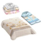 Κουβέρτα Βελουτέ – Υπνόσακος Αγκαλιάς 80×90 Belpla Ster 663 - Blue