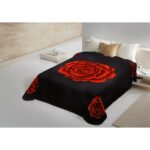 Κουβέρτα Βελουτέ Υπέρδιπλη 220×240 Belpla Ster 234 BLACK