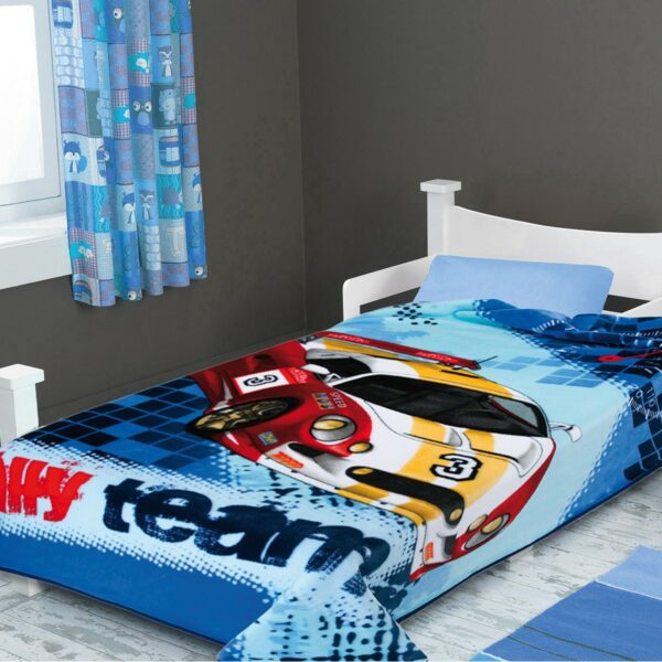 Κουβέρτα Βελουτέ 160×220 Μονή Belpla Ster 232  BLUE