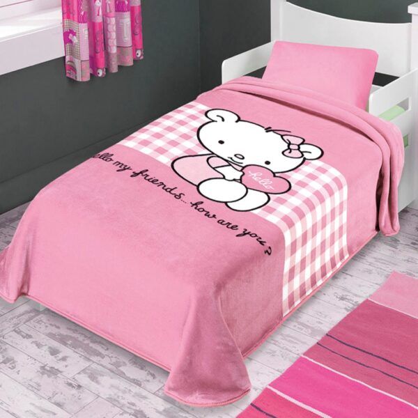 Κουβέρτα Βελουτέ 160×220 Μονή Belpla Ster 272 PINK