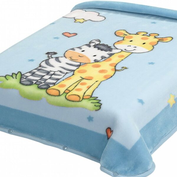 Κουβέρτα Βελουτέ – Υπνόσακος Αγκαλιάς 80×90 Belpla Ster 637  BLUE