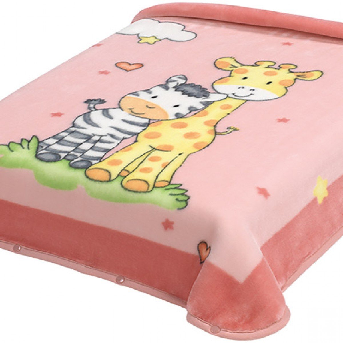 bsac-637-rosa-1200x1200 Κουβέρτα Βελουτέ Κούνιας 110×140 Belpla Ster 637 PINK - Image 1