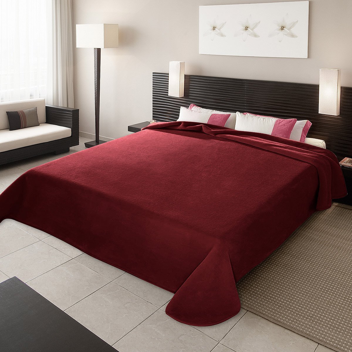 granate-1200x1200 ΚΟΥΒΕΡΤΑ ΙΣΠΑΝΙΑΣ ΥΠΕΡΔΙΠΛΗ 220Χ240 BELPLA STER PLAIN GRANATE(16) - Image 1