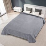 Κουβέρτα Βελουτέ 160×220 Μονή Belpla Ster Plain GREY(51)