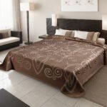 Κουβέρτα Βελουτέ Υπέρδιπλη 220×240 Belpla Ster 516 VISON(7)
