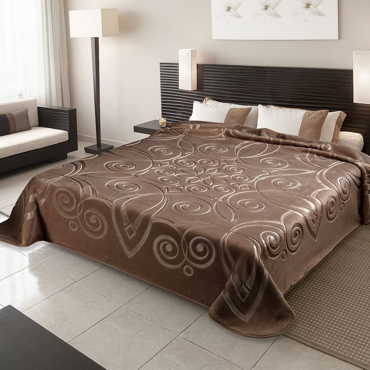 ster_516_7_vison-1200x1200 Κουβέρτα Βελουτέ Υπέρδιπλη 220×240 Belpla Ster 516 VISON(7) - Image 1