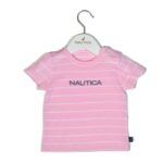 T-Shirt Jersey Organic Design 12  Ροζ Ριγέ 68cm 3-6 μηνών