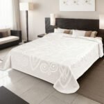 Κουβέρτα Βελουτέ 160×220 Μονή Belpla Ster 516 NATURAL