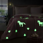 Κουβερτοπάπλωμα μονό φωσφοριζέ Art 6272 160x220 Ροζ   Beauty Home - Image 3