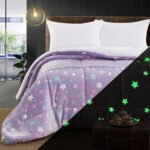 Κουβερτοπάπλωμα μονό φωσφοριζέ Art 6273 160x220 Λιλά   Beauty Home - Image 2