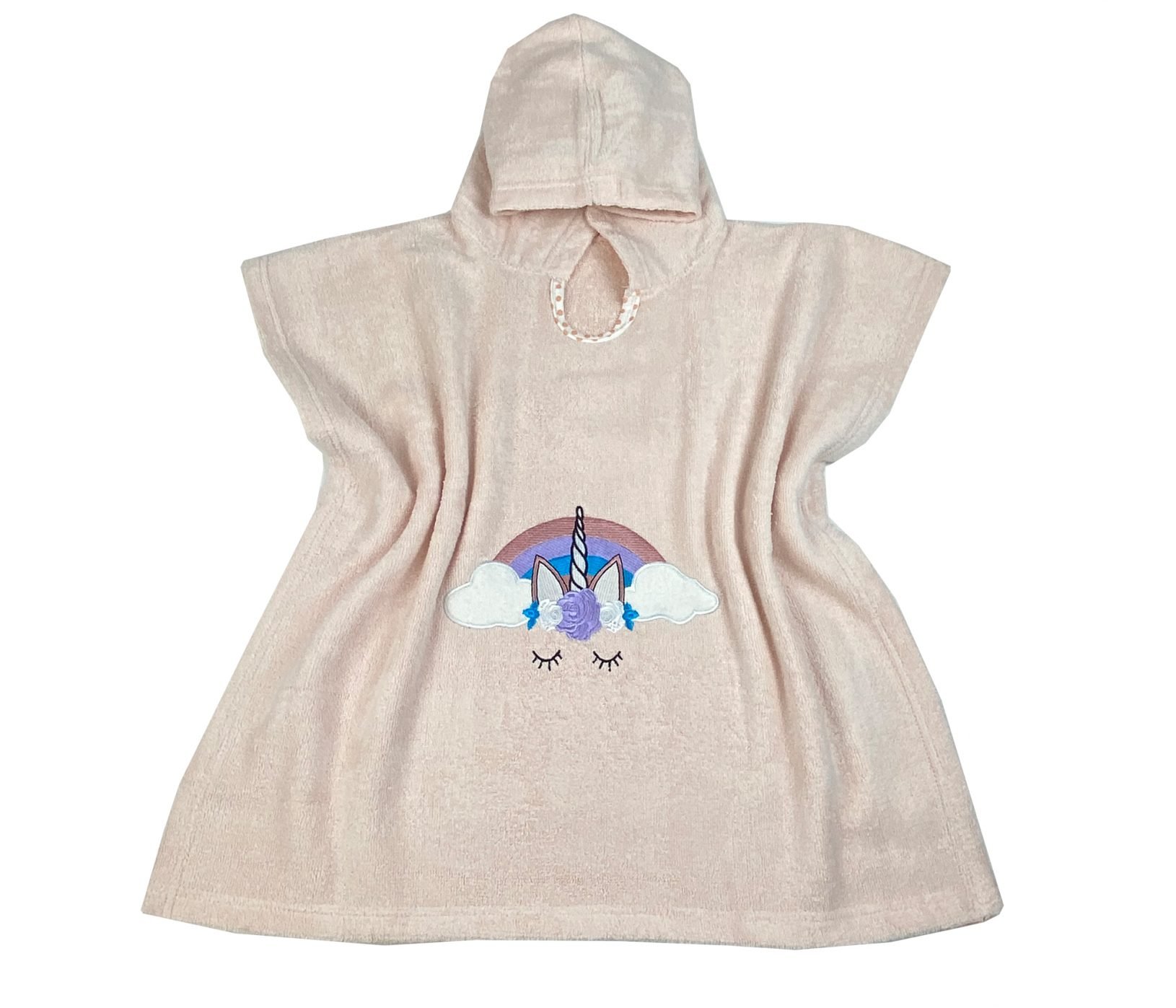 347 Παιδικό Πόντσο 2-4 Ετών over the rainbow 55X110 Astron Italy - Image 1