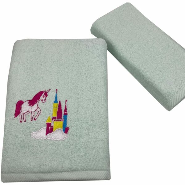 Παιδικές Πετσέτες (σετ 2 τεμ) castle unicorn Astron Italy