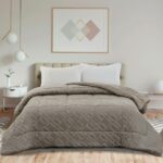 Κουβερτοπάπλωμα Μονό 160×220 Cosmin Imperial Taupe