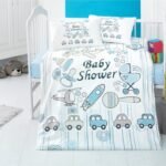 Σετ σεντόνια βρεφικά Art 5607 100x150 Γαλάζιο   Beauty Home