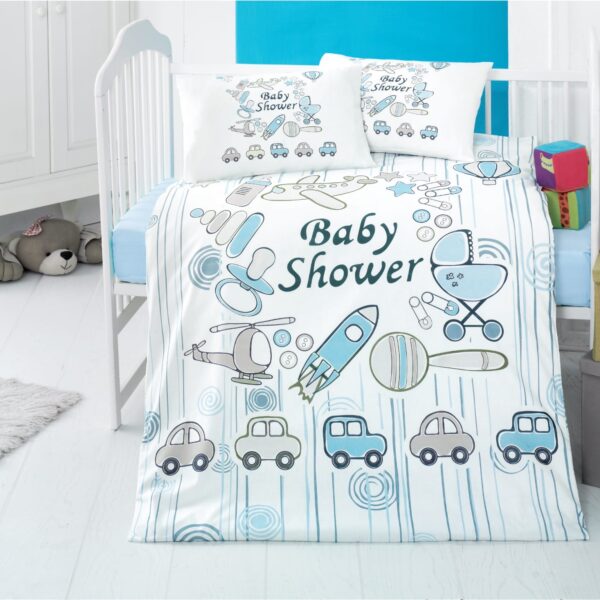 Σετ σεντόνια βρεφικά Art 5607 100x150 Γαλάζιο   Beauty Home