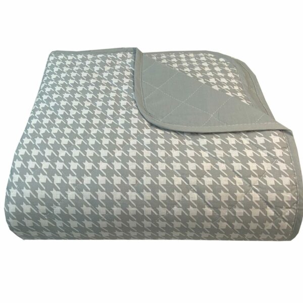 Κουβερλι Υπέρδιπλα 220x240 Pied De Poule Grey Astron Italy