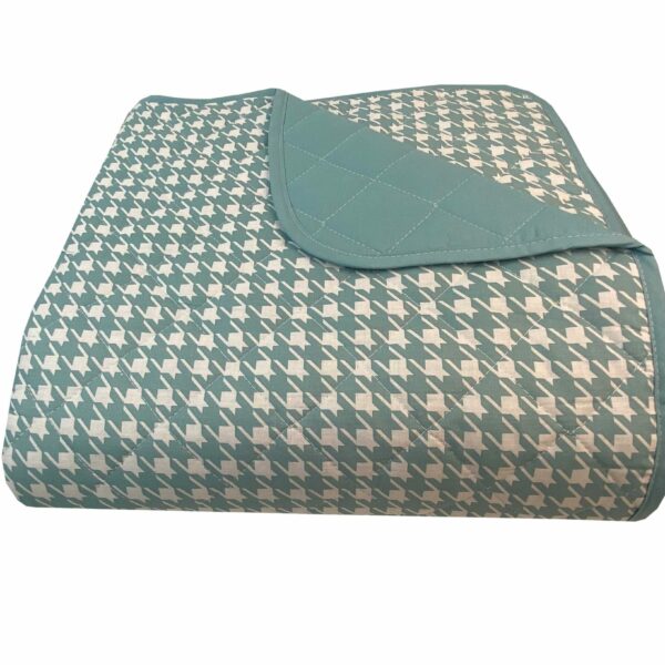 Κουβερλι Υπέρδιπλα 220x240 Pied De Poule Petrol Astron Italy