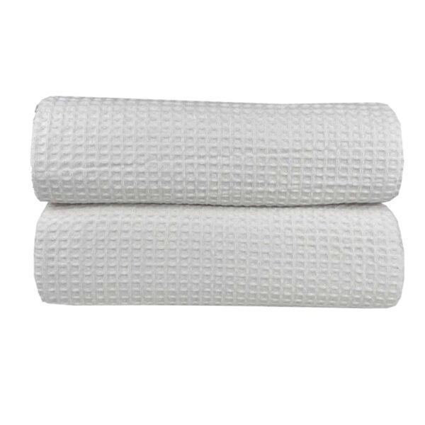 Κουβέρτα Πικέ Μονή Waffle Ξενοδοχείου 165X245 White Astron Italy
