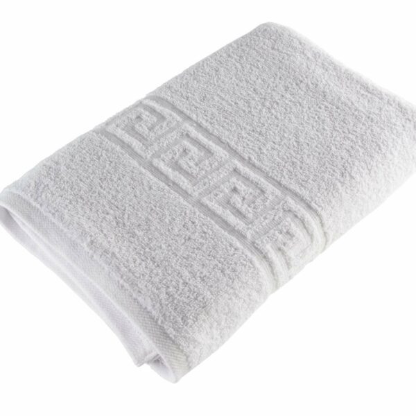 Πετσέτα Mπάνιου Ξενοδοχείου 70x140 Λευκή Μαίανδρος 500γρ. 100% cotton Πεννιέ Astron Italy