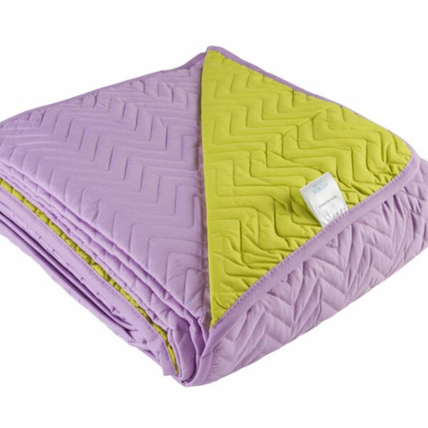 Κουβερλί Υπέρδιπλο 2.20X2.40 Λιλά-Λαχανί Astron Italy