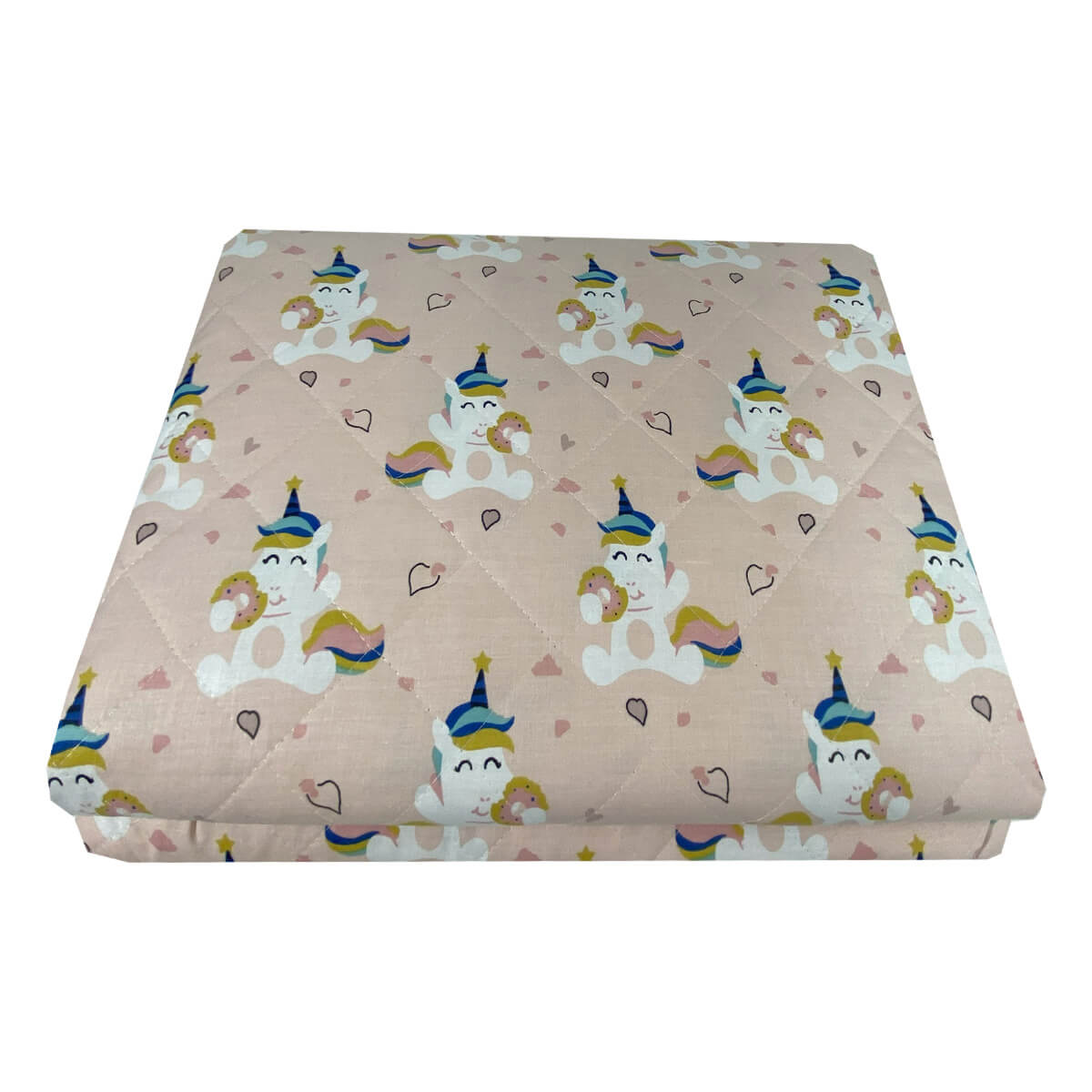 Unicorn-Donats-kouverli Παιδικό Κουβερλί Μονό 160X240 Unicorn Donuts Astron Italy - Image 1