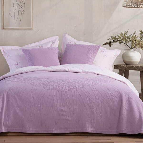 Κάλυμμα Κρεβατιού Υπέρδιπλο 230×240 Nef Nef Vendetta Mauve