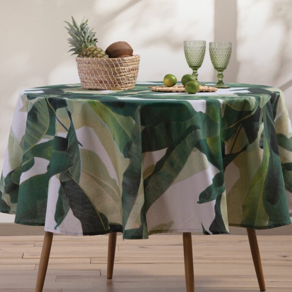 Τραπεζομάντηλο Ροτόντα Δ1.80 Nef Nef Tropicana Green
