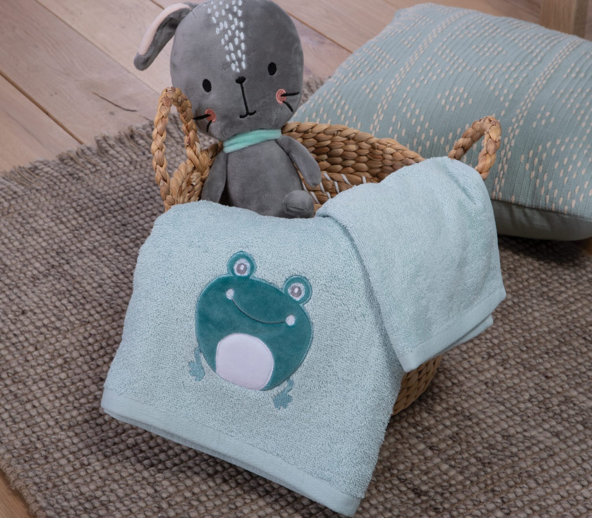 035134-1-scaled Σετ Πετσέτες Παιδικές 2 Τεμαχίων Nef Nef Enjoy Life Aqua - Image 1