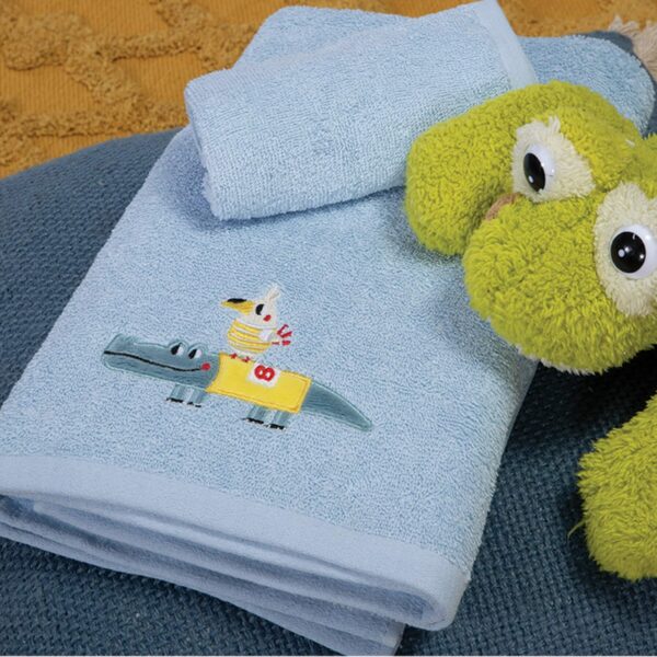 Σετ Πετσέτες Παιδικές 2 Τεμαχίων Nef Nef Funtastic L.blue