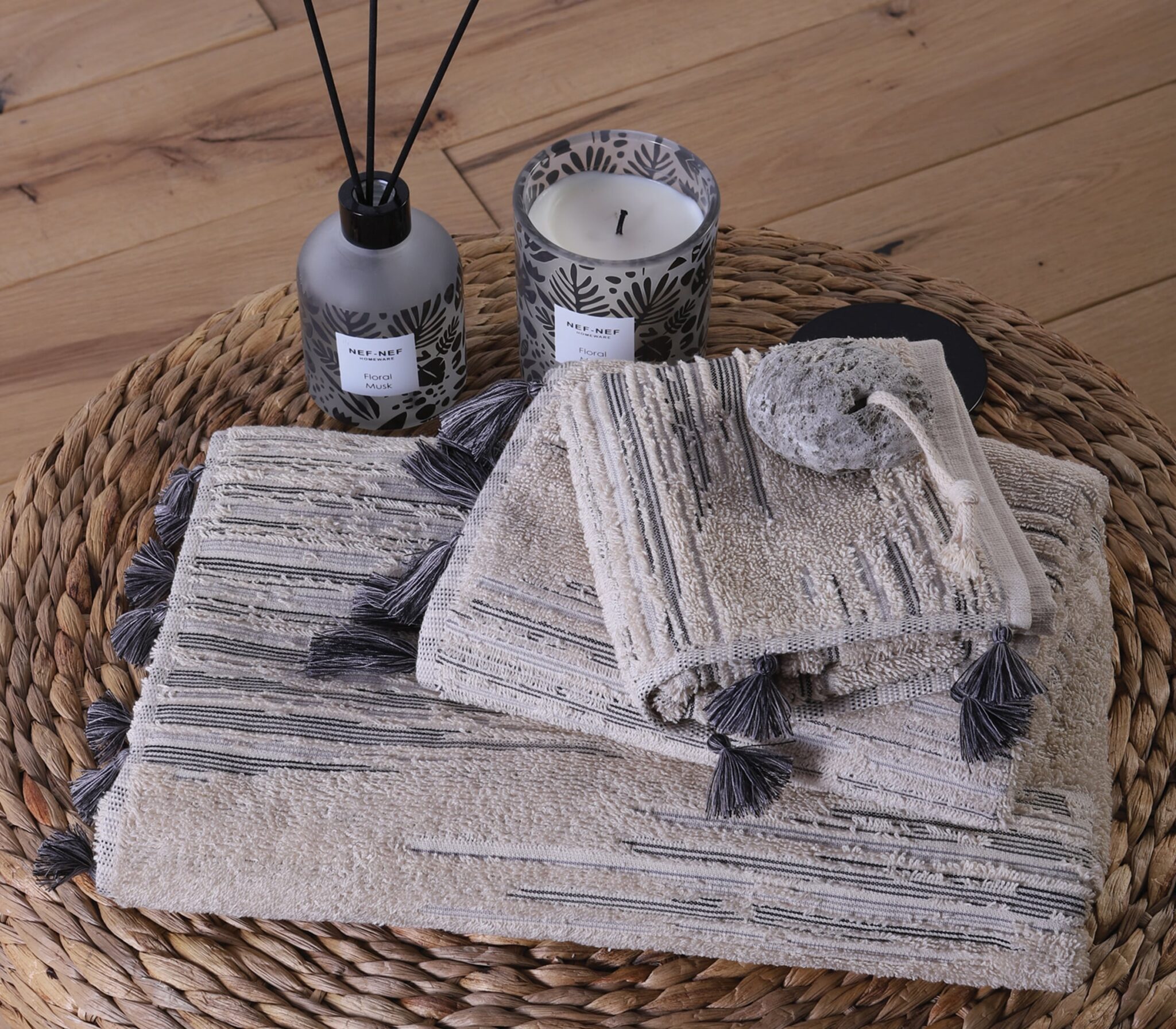 035265-8-scaled Πετσέτα Προσώπου 50×90 Nef Nef Halfway Beige-Black - Image 1