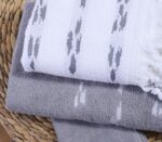 Πετσέτα Προσώπου 50×90 Nef Nef Garnet White-Grey - Image 2