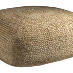 Πουφ Σκαμπό 65x65x30 Guy Laroche Boho Natural Large