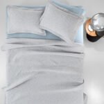 Κάλυμμα Κρεβατιού Υπέρδιπλο 245×260 Guy Laroche Tetris Silver