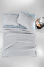 Κάλυμμα Κρεβατιού Υπέρδιπλο 245×260 Guy Laroche Tetris Silver