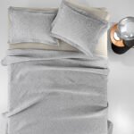 Κάλυμμα Κρεβατιού Υπέρδιπλο 245×260 Guy Laroche Tetris Anthracite