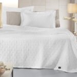 Κάλυμμα Κρεβατιού Υπέρδιπλο 245×260 Guy Laroche Oasis White