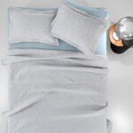 Κάλυμμα Κρεβατιού Ημίδιπλο 160×260 Guy Laroche Tetris Silver