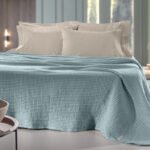 Κουβέρτα Πικέ Υπέρδιπλη 230×240 Guy Laroche Eternity Cement