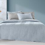 Σετ Κουβερλί King Size 2 Τεμαχίων 240×250 Guy Laroche Bone  Blue