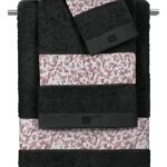 Σετ Πετσέτες 3 Τεμαχίων Guy Laroche Cult Melanze-Black