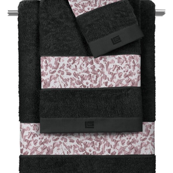 Σετ Πετσέτες 3 Τεμαχίων Guy Laroche Cult Melanze-Black