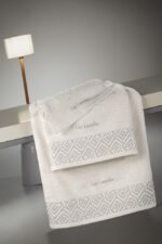 Σετ Πετσέτες 3 Τεμαχίων Guy Laroche Emblem Ivory - Image 2