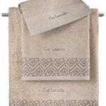Σετ Πετσέτες 3 Τεμαχίων Guy Laroche Emblem Sand