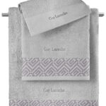 Σετ Πετσέτες 3 Τεμαχίων Guy Laroche Emblem Silver