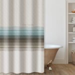 Κουρτίνα Μπάνιου 240×185 Αδιάβροχη Guy Laroche Fuzzy Natural