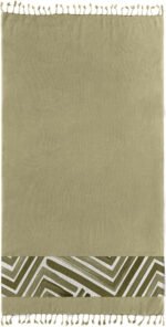 Πετσέτα Θαλάσσης 90×170 Guy Laroche Pestemal 19 Khaki - Image 2