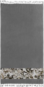 Πετσέτα Θαλάσσης 90×170 Guy Laroche Pestemal 20 Anthracite - Image 2