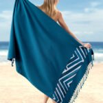 Πετσέτα Θαλάσσης 90×170 Guy Laroche Pestemal 19 Marine